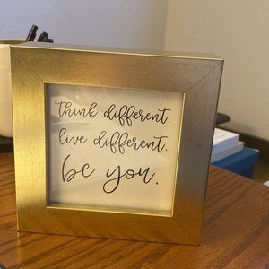 Framed Inspirational Quote